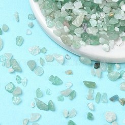 Природный зеленый бисер авантюрин чипов X-G-O103-02