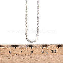 Не тускнеющая цепочка из нержавеющей стали 304 для ожерелья STAS-E052-61P-55cm