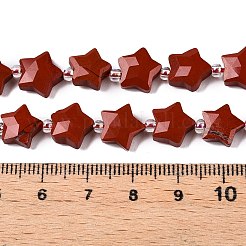 Натуральные красные яшмы бусы пряди G-T138-185