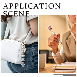 9 шт. 9-х цветные блестящие акриловые стразы круглые бусины&nbsp;OACR-TA0003-92B