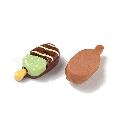 不透明な樹脂模倣食品カボション  サクサクのアイスクリーム  ミックスカラー  15.5~16x7~8x5~5.5mm&nbsp;RE-CBA1274-01