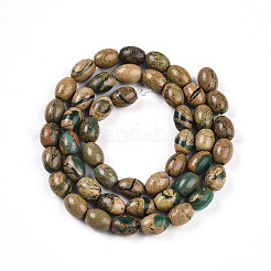 Нити бусин из натурального камня вердит&nbsp;G-N346-02B-06