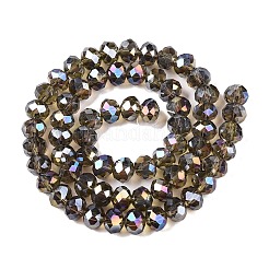 Стеклянные бусины с гальваническим покрытием &nbsp;EGLA-A034-T8mm-B19