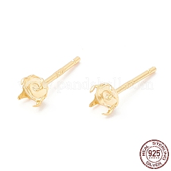 925 monture de clou d'oreille en argent sterling&nbsp;LS-STER-P047-06A-G