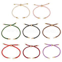 8 Stück geflochtene Polyesterkordel zum Herstellen eines runden Armbands&nbsp;MAK-TA0001-39A