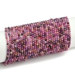 Натуральные рубиновые бисерные пряди G-P572-B01-2.5mm