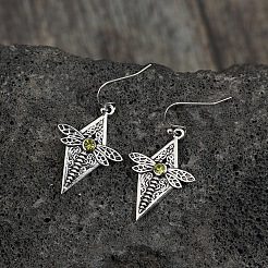 Серьги-подвески из сплава и страз&nbsp;FS-WG9C296-01