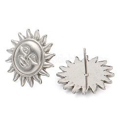 Серьги-гвоздики из нержавеющей стали 304&nbsp;EJEW-P291-07P