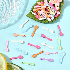 100 шт. Непрозрачные акриловые подвески OACR-YW0003-73