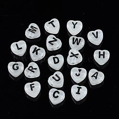 Светящиеся белые дымчатые акриловые бусины MACR-S273-69