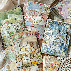 1 Set Scrapbook-Papierblöcke&nbsp;DIY-SP0007-93D