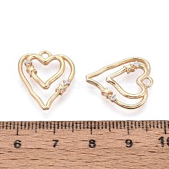 Латунные микро проложить кубического циркония подвески&nbsp;KK-T073-35G