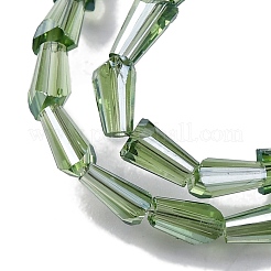 Прозрачные стеклянные бусины гальваническим пряди&nbsp;EGLA-H107-02A-PL04