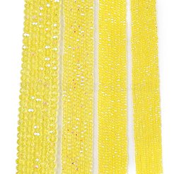 Chapelets de perles en verre électroplaqué&nbsp;EGLA-A044-T1mm-L29