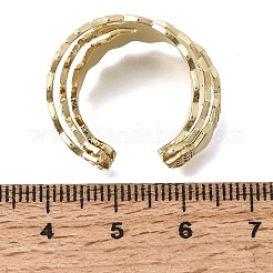 Offene Manschettenringe aus Messing&nbsp;RJEW-F215-04G