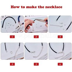 Emembouts de cordon à sertir repliables en acier inoxydable 304 résistant au ternissement&nbsp;STAS-M009-01A
