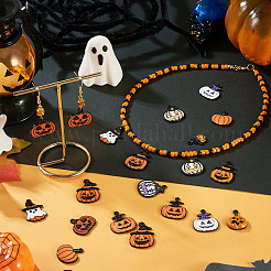 36pcs 12 Arten Halloween-Legierungs-Emaille-Anhänger&nbsp;ENAM-TA0003-51