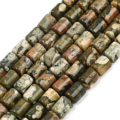 Природные риолитом яшмы бисер нитей G-S396-03B