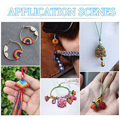 8 рулон двухцветного сегментно окрашенного нейлонового металлического шнура&nbsp;NWIR-TA0001-28A