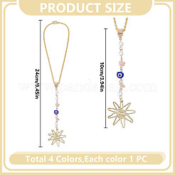 4 шт. подвеска из натурального розового кварца&nbsp;HJEW-DR00188