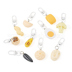10 pièces 10 styles de pendentifs alimentaires imitation résine opaque&nbsp;AJEW-TADJ0001-25