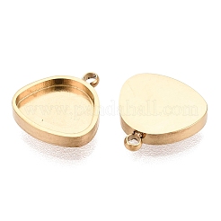Cabochon-Anhängerkomponente aus Edelstahl 304&nbsp;STAS-Q113-30A-G