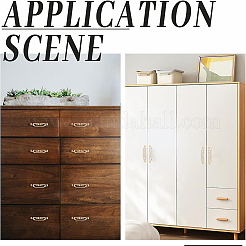 Дверные ручки шкафа из цинкового сплава FIND-WH0097-18G