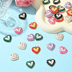 30шт 6 цвета сплава эмалевые подвески&nbsp;FIND-CJ0002-35