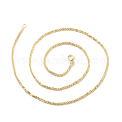 Ожерелье из латунных цветочных звеньев для женщин NJEW-P265-12G