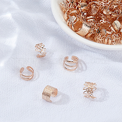 100 шт. 5 стиля железное украшение для волос AJEW-ME0001-49