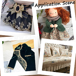 5 ярд металлизированной кружевной отделки&nbsp;OCOR-CY0001-68