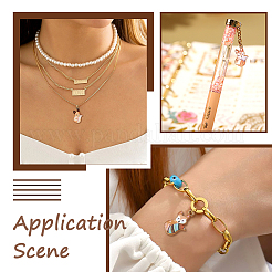 32шт 8 цвета подвески из окрашенного сплава FIND-TA0002-64