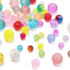 452шт 6 стильные прозрачные хрустящие и матовые стеклянные бусины CCG-YW0001-07