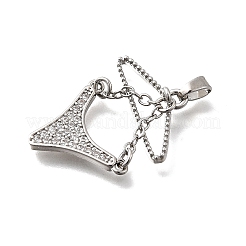 Латунные микро проложить кубического циркония подвески&nbsp;KK-P336-03A-P