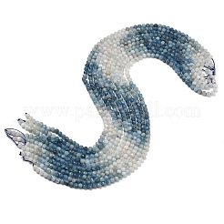Colliers de perles d'aigue-marine bleu diable naturel à dégradé de couleurs&nbsp;G-NH0072-B01-5mm