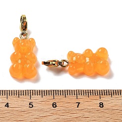Adornos colgantes de resina de oso&nbsp;STAS-M092-01G-08
