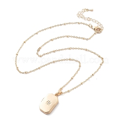 Ожерелья-медальоны из прозрачного кубического циркония&nbsp;LS-NJEW-A036-01B