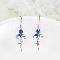 Комплекты из эмалевых ожерелий и висячих серег в виде бабочки FS-WGE0CC2-01