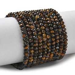 Природных тигровый глаз бисер нитей&nbsp;G-L651-B04-4x3mm-01