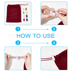 75 шт. 15-цветный пластиковый пружинный шнур стопорный цилиндр замка&nbsp;FIND-PH0001-62