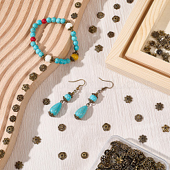 220 шт. 11 стиля колпачков для бусин из сплава&nbsp;TIBE-SP0001-19