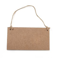 Porte en bois halloween suspendu panneau de bienvenue&nbsp;HJEW-Z002-02B