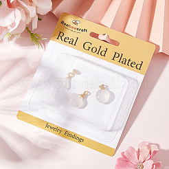 3 шт. подвески из натурального белого агата в двух стилях&nbsp;KK-BBC0019-22