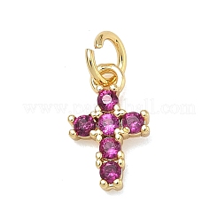 Colgante micropavé cubic zirconia de latón&nbsp;KK-A293-20G
