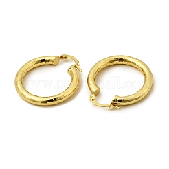 Латунные серьги обруча&nbsp;EJEW-P265-01G