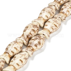 Синтетических нитей бирюзовые бусы&nbsp;TURQ-F019-01H