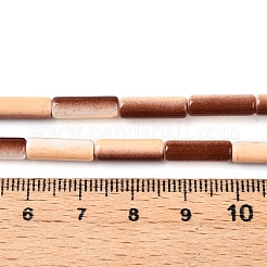 С напылением окрашенные синтетические бирюзовые бусинки UNKW-T001-13