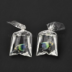 Pendentifs en résine avec anneau de saut en fer&nbsp;LS-RESI-A015-03B