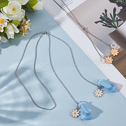 2 шт. Цепочка для наушников из нержавеющей стали 304 HJEW-DR00196