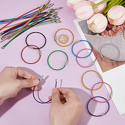 32 шт. 8-цветные прочные брелки из нержавеющей стали&nbsp;FIND-UN0009-29